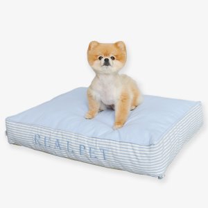 리얼펫 항균 스트라이프 방석 강아지 침대 항균 쿠션 3color